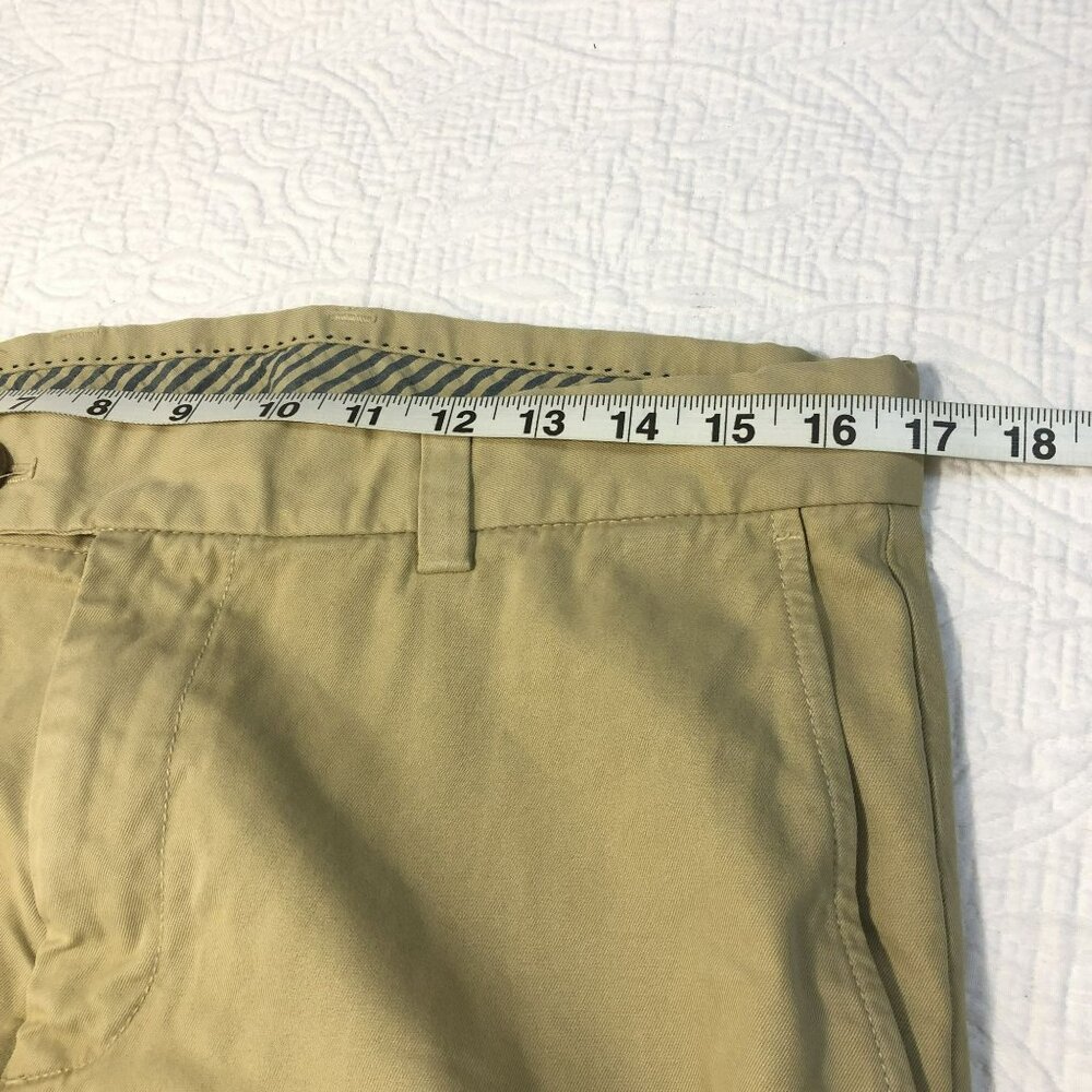 Brooks Brothers Milano Fit Khaki Chino Pants W33 L30 100% Cotton Mens - Picture 10 of 13